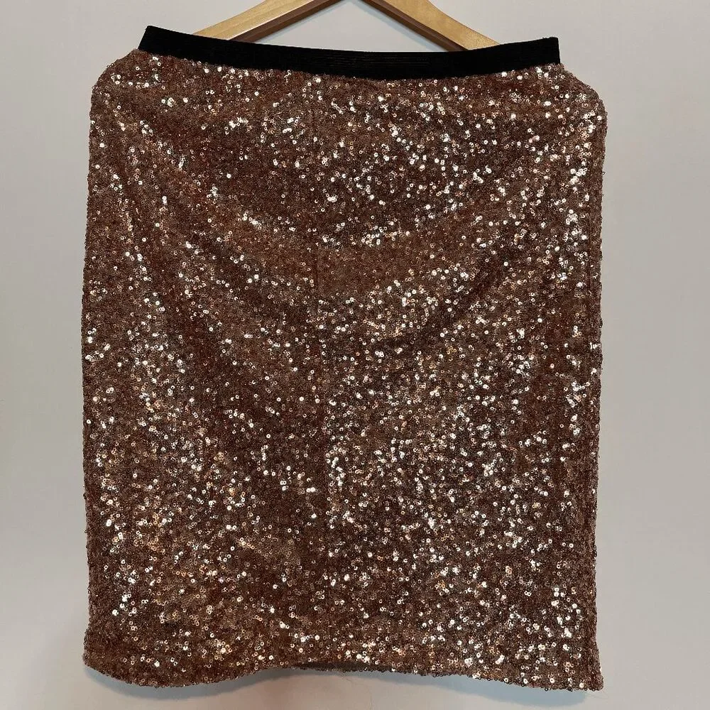 The Limited Sequin Holiday NYE Skirt Glam Y2K